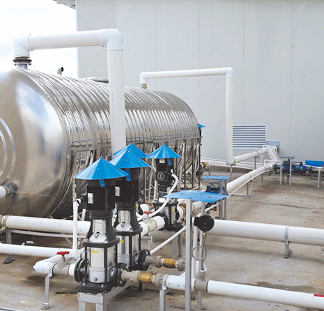 整体工程美观漂亮,管道不弯曲、不变形